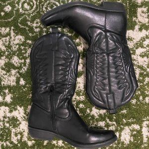 Black cowboy boots